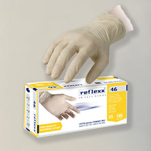 Carica l'immagine nel visualizzatore di Gallery, Guanti In Lattice Senza Polvere Reflexx 46 – gr. 5,7 Conf. 100 pezzi