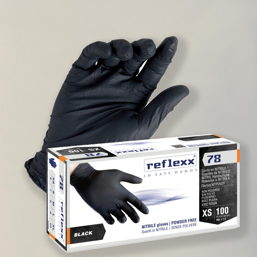 Guanti In Nitrile Neri Senza Polvere N81 - Gr. 3,0 - Foto 9