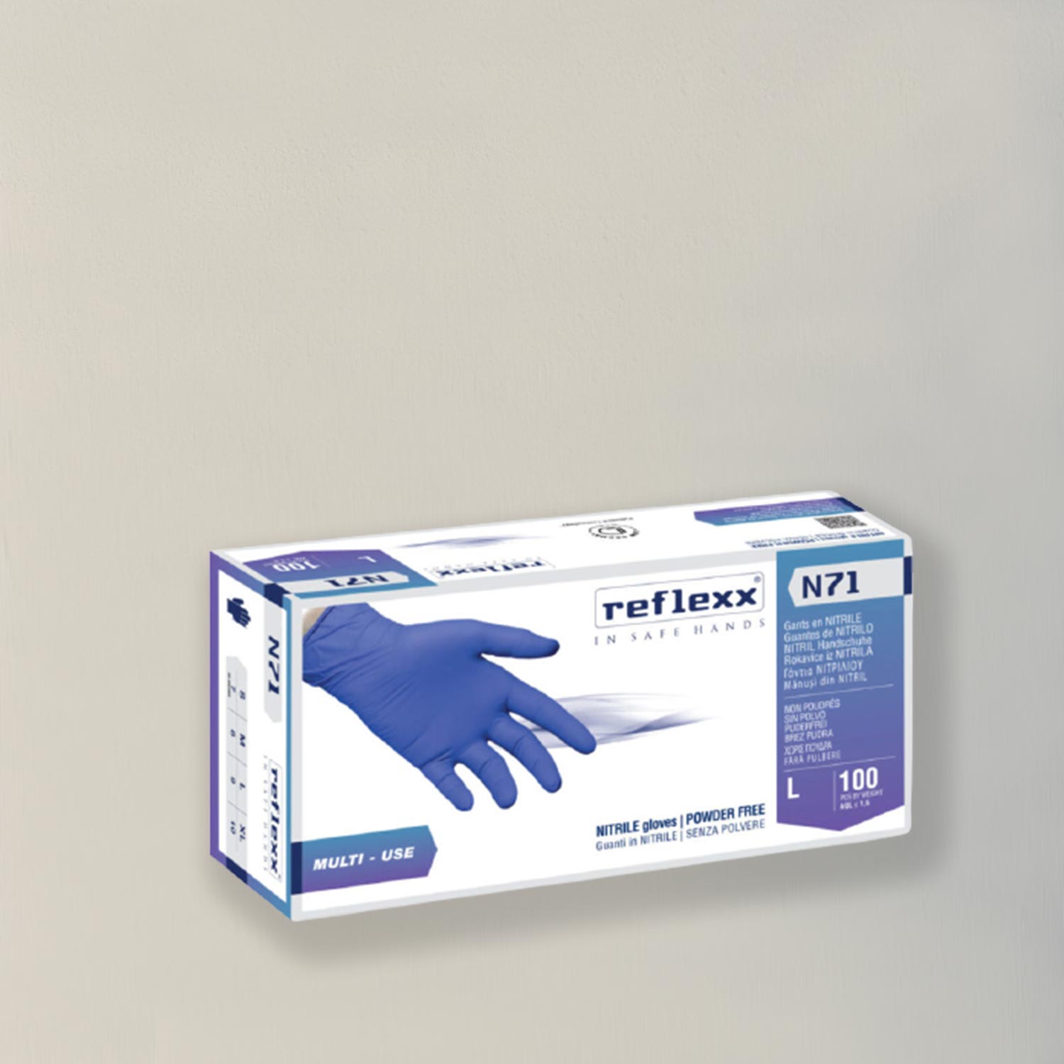 1000 X Guanti In Nitrile Monouso Blu Cobalto Senza Polvere E Lattice Taglia Xl 85635 - Foto 8